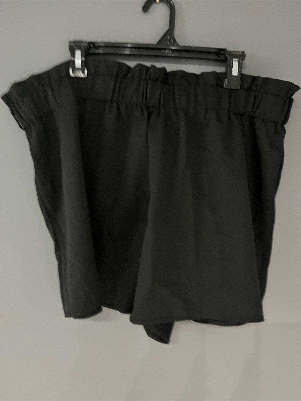 3/$15 SHEIN Black High-Waist Paperbag Shorts